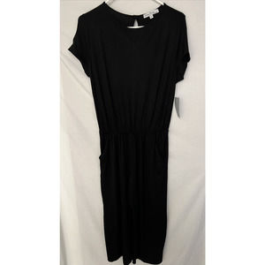 Velvet Torch Women’s Size Large Culotte Jumpsuit Black New W/Tags